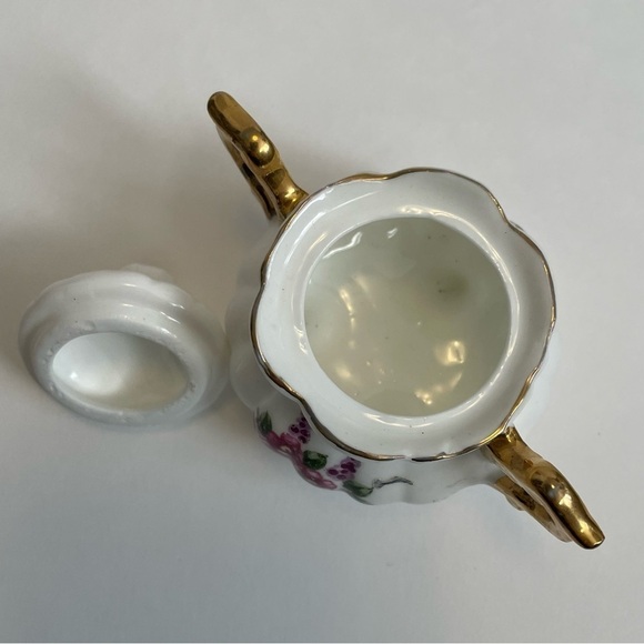 Miniature Ceramics Japan Sugar Dish with Lid - Picture 4 of 8